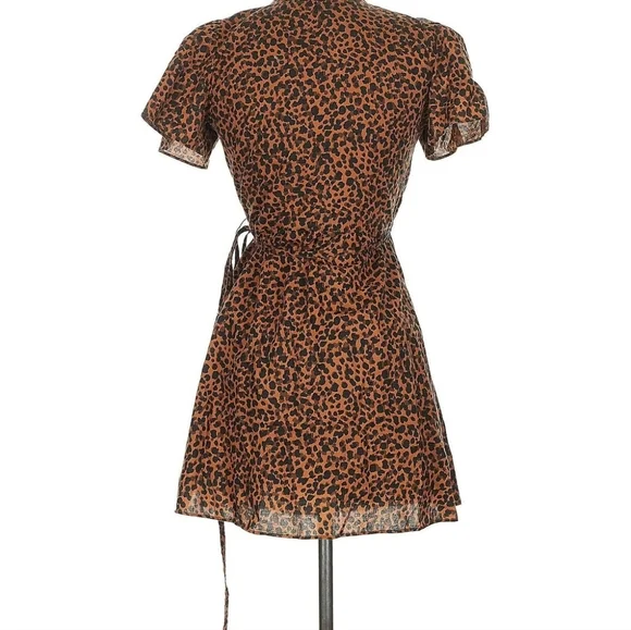 Madewell Leopard Print Wrap Dress | Size Small | EUC - Picture 3 of 7